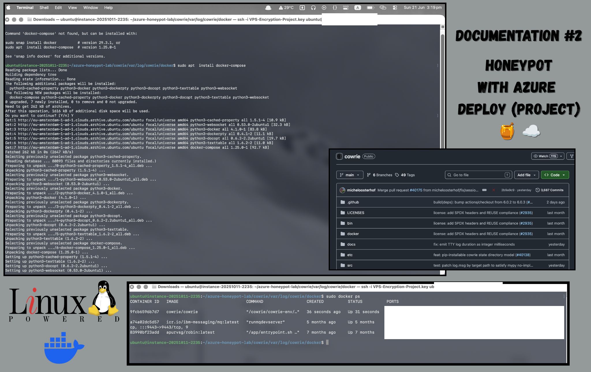 Oracle Cloud Cowrie Honeypot